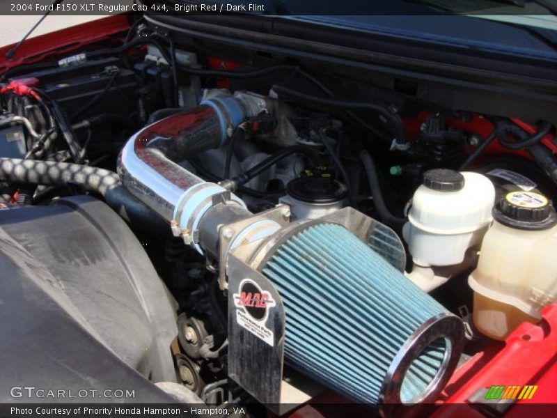 Bright Red / Dark Flint 2004 Ford F150 XLT Regular Cab 4x4