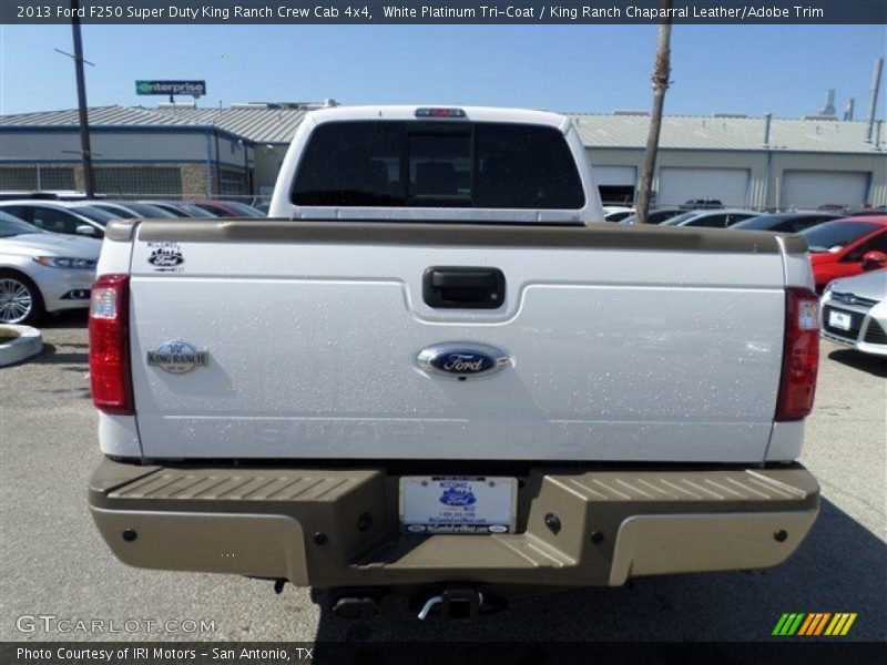 White Platinum Tri-Coat / King Ranch Chaparral Leather/Adobe Trim 2013 Ford F250 Super Duty King Ranch Crew Cab 4x4