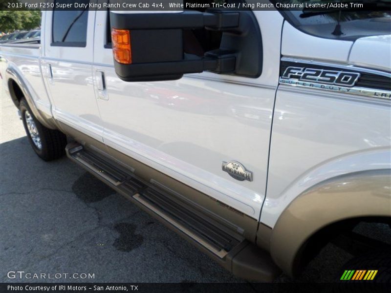 White Platinum Tri-Coat / King Ranch Chaparral Leather/Adobe Trim 2013 Ford F250 Super Duty King Ranch Crew Cab 4x4