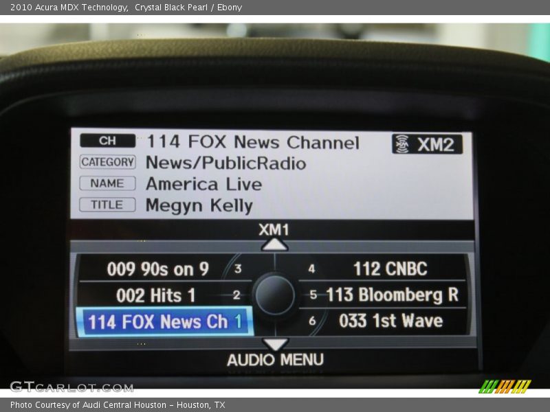 Crystal Black Pearl / Ebony 2010 Acura MDX Technology