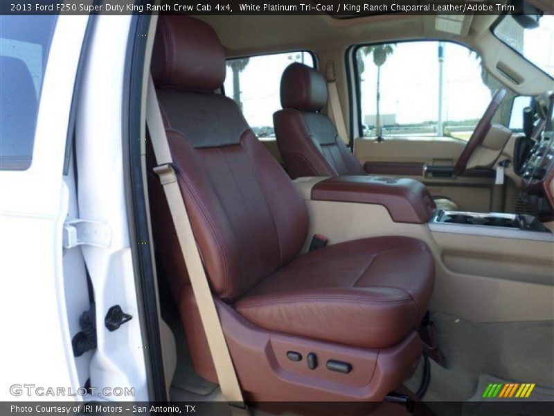 White Platinum Tri-Coat / King Ranch Chaparral Leather/Adobe Trim 2013 Ford F250 Super Duty King Ranch Crew Cab 4x4