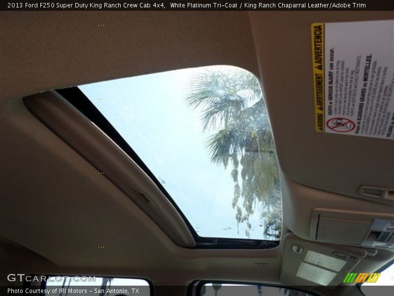 White Platinum Tri-Coat / King Ranch Chaparral Leather/Adobe Trim 2013 Ford F250 Super Duty King Ranch Crew Cab 4x4