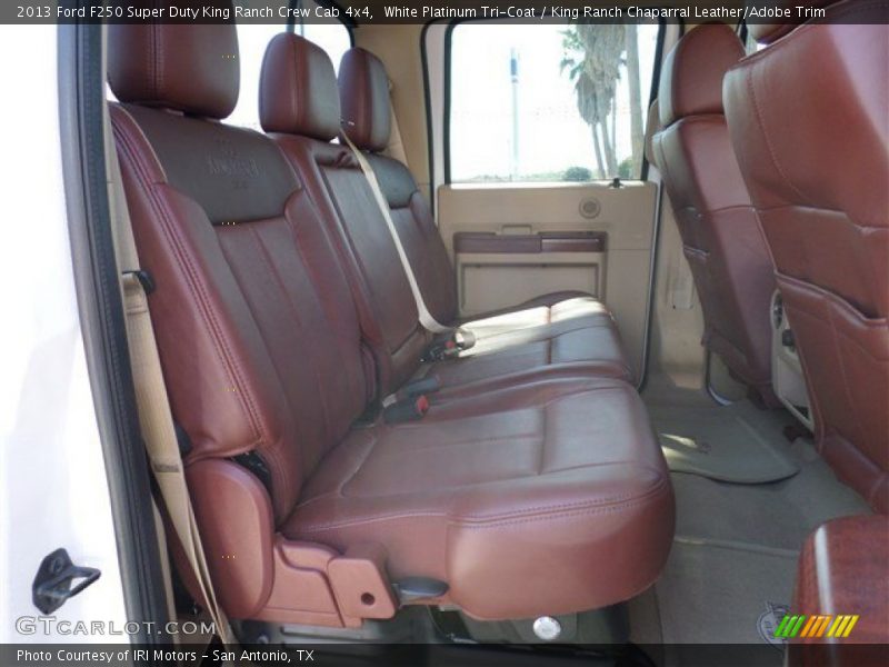 White Platinum Tri-Coat / King Ranch Chaparral Leather/Adobe Trim 2013 Ford F250 Super Duty King Ranch Crew Cab 4x4