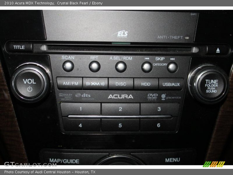 Crystal Black Pearl / Ebony 2010 Acura MDX Technology