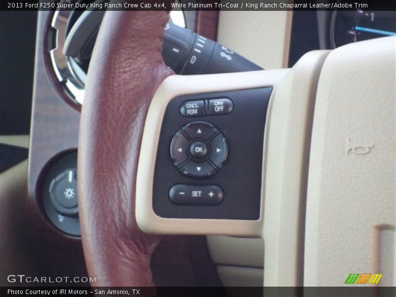 White Platinum Tri-Coat / King Ranch Chaparral Leather/Adobe Trim 2013 Ford F250 Super Duty King Ranch Crew Cab 4x4