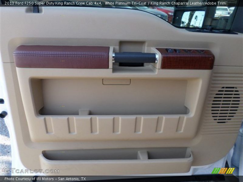 White Platinum Tri-Coat / King Ranch Chaparral Leather/Adobe Trim 2013 Ford F250 Super Duty King Ranch Crew Cab 4x4