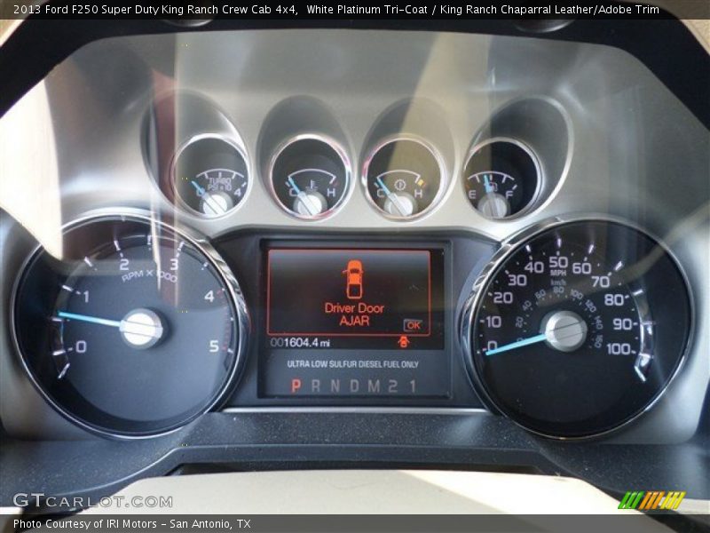 White Platinum Tri-Coat / King Ranch Chaparral Leather/Adobe Trim 2013 Ford F250 Super Duty King Ranch Crew Cab 4x4