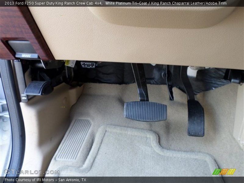 White Platinum Tri-Coat / King Ranch Chaparral Leather/Adobe Trim 2013 Ford F250 Super Duty King Ranch Crew Cab 4x4