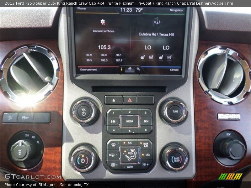 White Platinum Tri-Coat / King Ranch Chaparral Leather/Adobe Trim 2013 Ford F250 Super Duty King Ranch Crew Cab 4x4