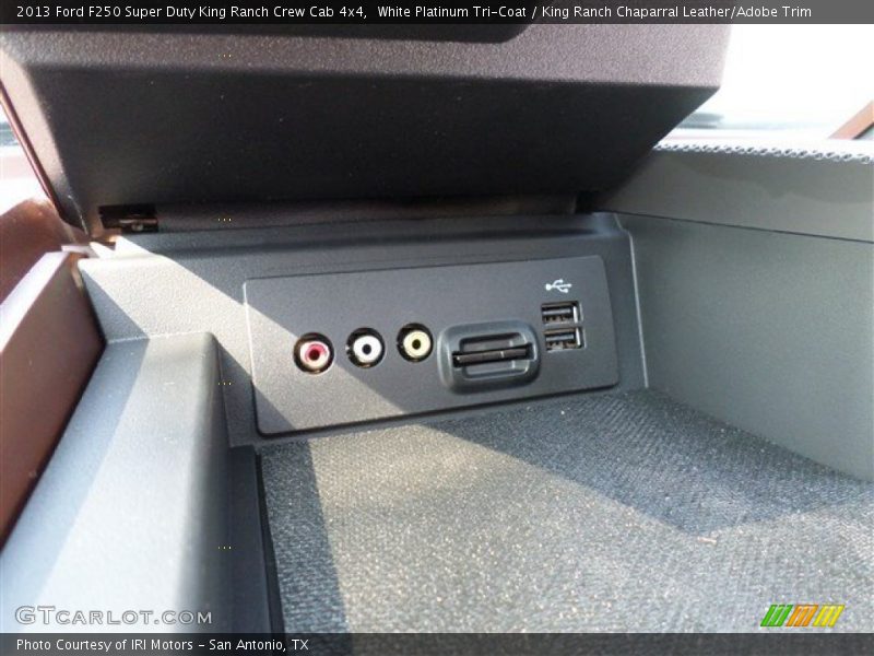 White Platinum Tri-Coat / King Ranch Chaparral Leather/Adobe Trim 2013 Ford F250 Super Duty King Ranch Crew Cab 4x4