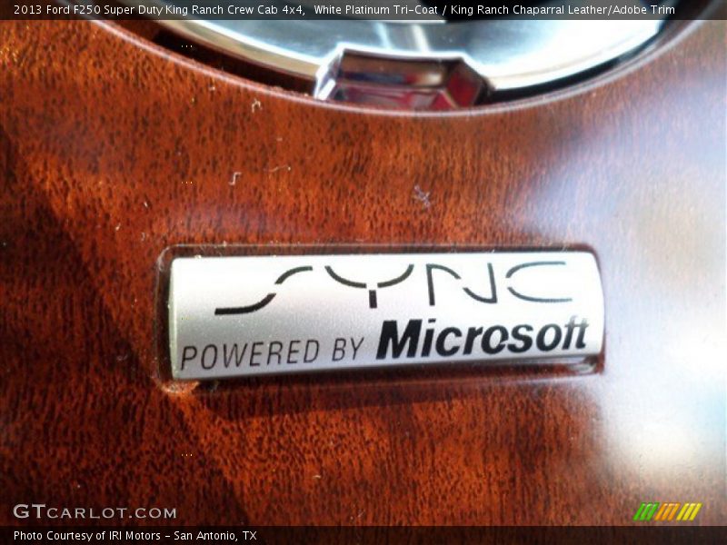 White Platinum Tri-Coat / King Ranch Chaparral Leather/Adobe Trim 2013 Ford F250 Super Duty King Ranch Crew Cab 4x4