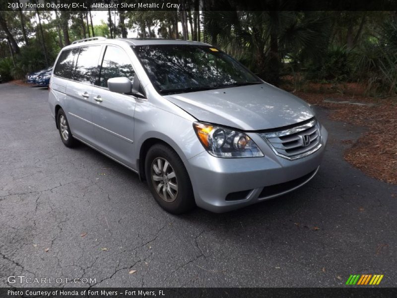 Alabaster Silver Metallic / Gray 2010 Honda Odyssey EX-L