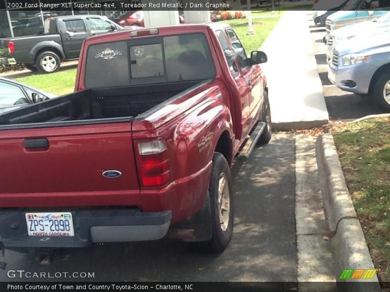 Toreador Red Metallic / Dark Graphite 2002 Ford Ranger XLT SuperCab 4x4