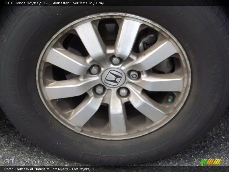 Alabaster Silver Metallic / Gray 2010 Honda Odyssey EX-L