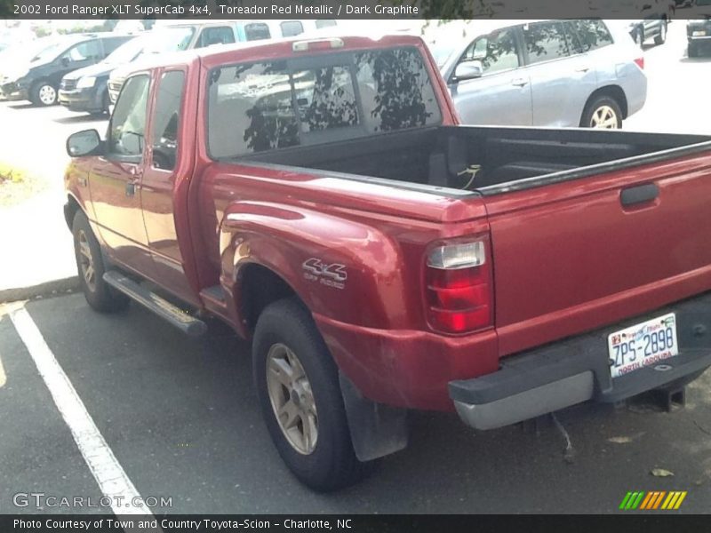 Toreador Red Metallic / Dark Graphite 2002 Ford Ranger XLT SuperCab 4x4