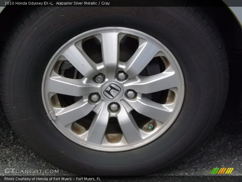 Alabaster Silver Metallic / Gray 2010 Honda Odyssey EX-L