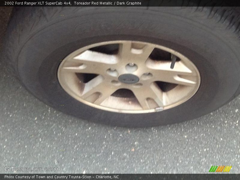 Toreador Red Metallic / Dark Graphite 2002 Ford Ranger XLT SuperCab 4x4