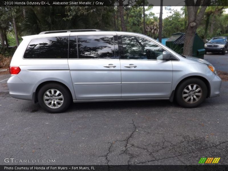 Alabaster Silver Metallic / Gray 2010 Honda Odyssey EX-L