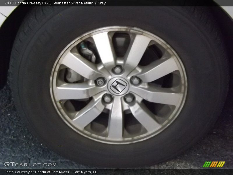Alabaster Silver Metallic / Gray 2010 Honda Odyssey EX-L