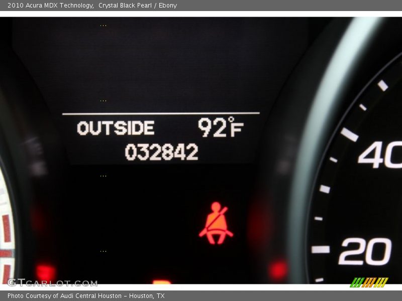 Crystal Black Pearl / Ebony 2010 Acura MDX Technology