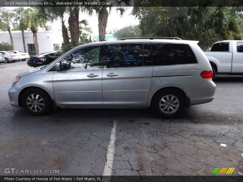 Alabaster Silver Metallic / Gray 2010 Honda Odyssey EX-L