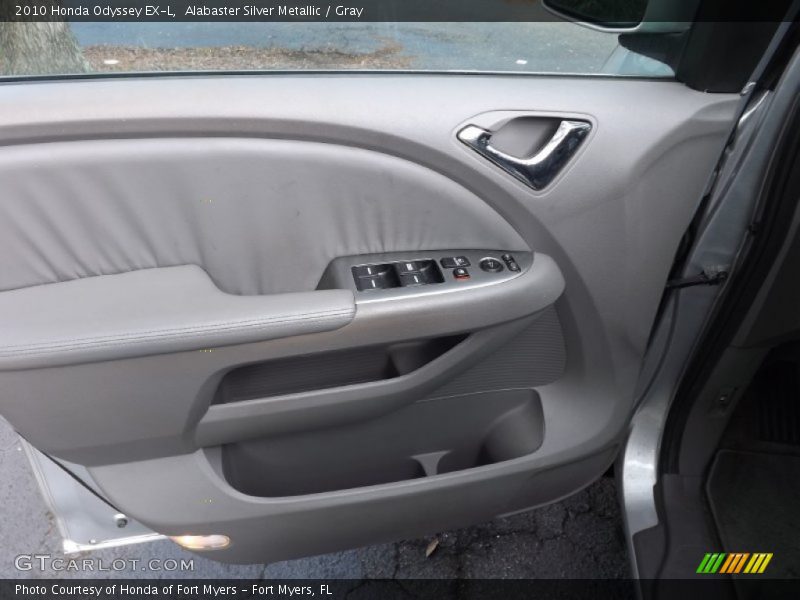 Alabaster Silver Metallic / Gray 2010 Honda Odyssey EX-L