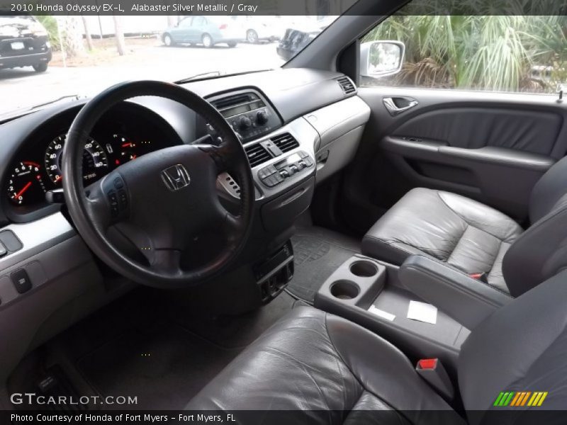 Alabaster Silver Metallic / Gray 2010 Honda Odyssey EX-L
