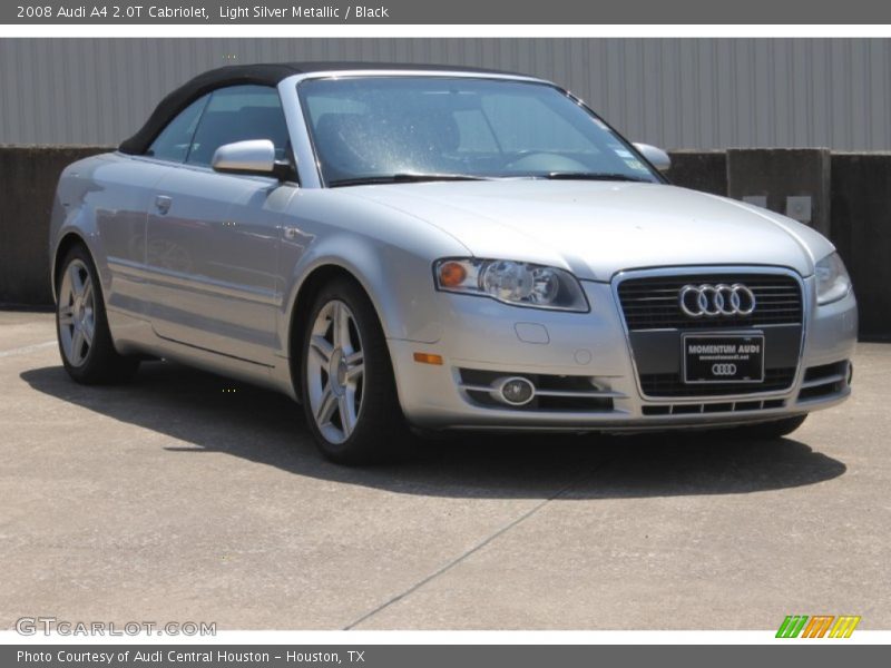 Light Silver Metallic / Black 2008 Audi A4 2.0T Cabriolet