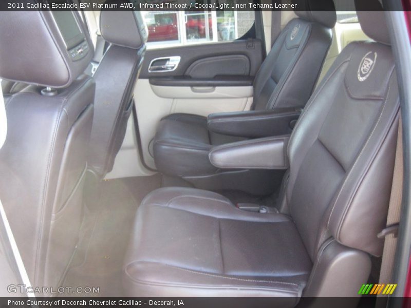 Infrared Tincoat / Cocoa/Light Linen Tehama Leather 2011 Cadillac Escalade ESV Platinum AWD