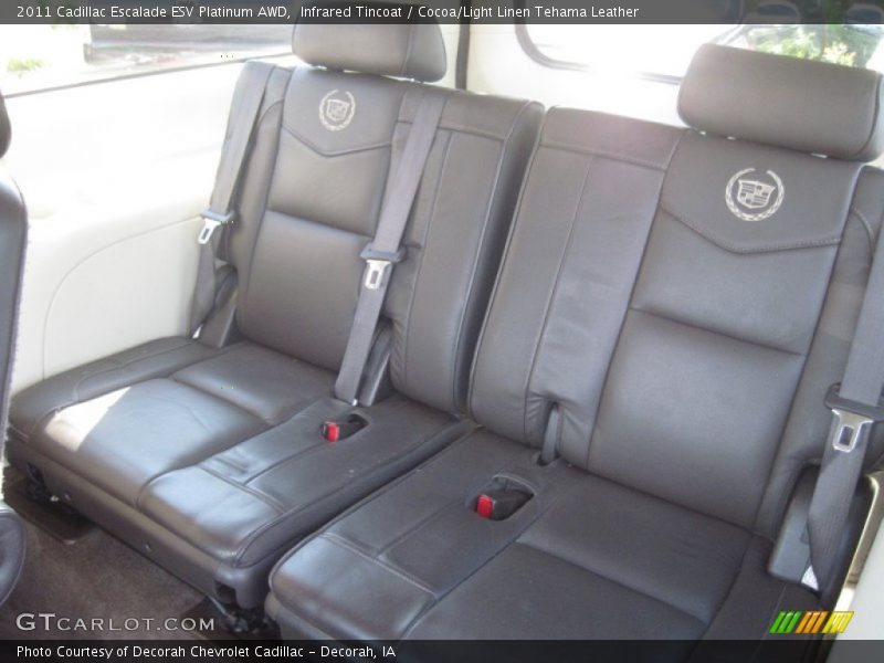 Infrared Tincoat / Cocoa/Light Linen Tehama Leather 2011 Cadillac Escalade ESV Platinum AWD