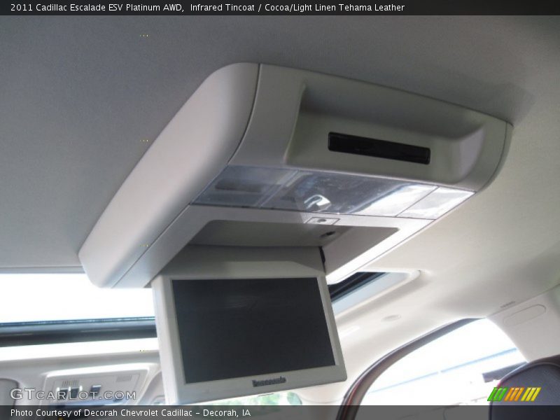 Infrared Tincoat / Cocoa/Light Linen Tehama Leather 2011 Cadillac Escalade ESV Platinum AWD