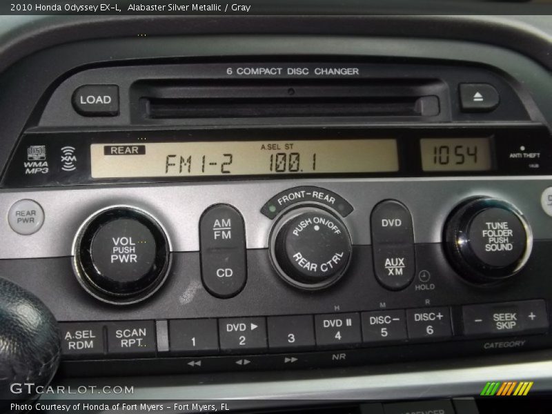 Alabaster Silver Metallic / Gray 2010 Honda Odyssey EX-L