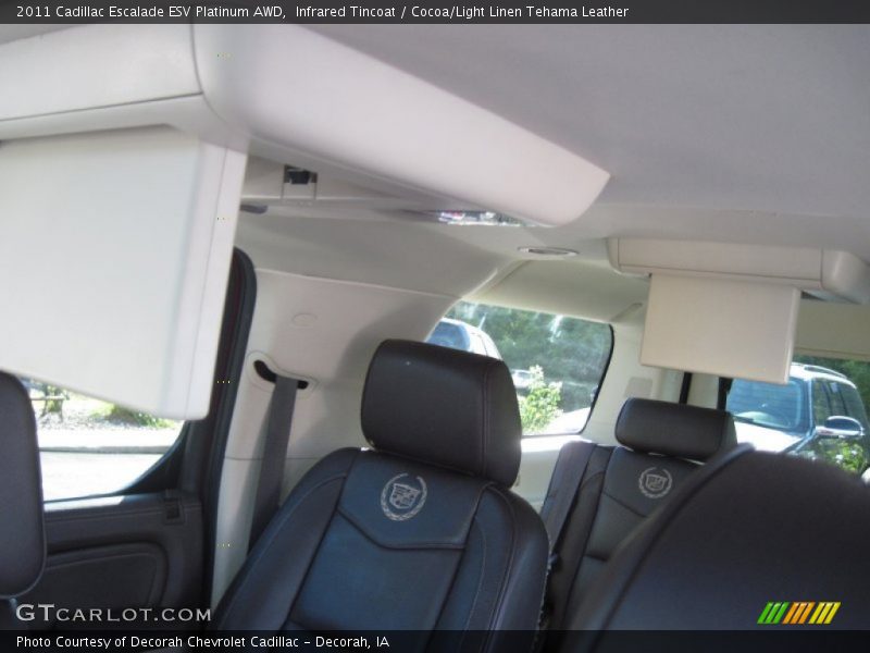 Infrared Tincoat / Cocoa/Light Linen Tehama Leather 2011 Cadillac Escalade ESV Platinum AWD
