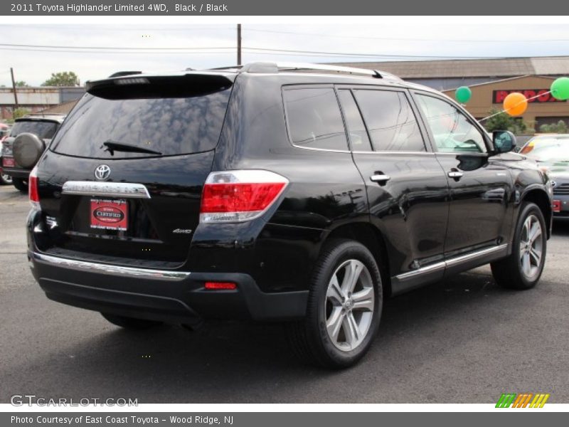 Black / Black 2011 Toyota Highlander Limited 4WD