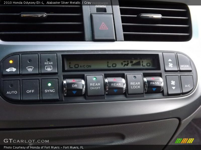 Alabaster Silver Metallic / Gray 2010 Honda Odyssey EX-L