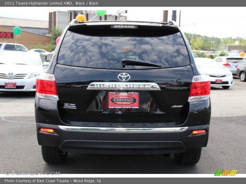 Black / Black 2011 Toyota Highlander Limited 4WD