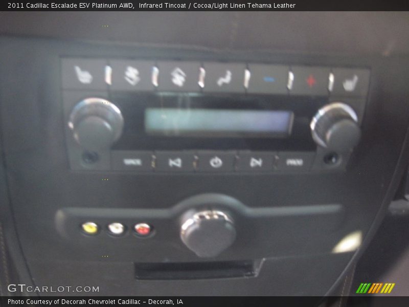 Infrared Tincoat / Cocoa/Light Linen Tehama Leather 2011 Cadillac Escalade ESV Platinum AWD