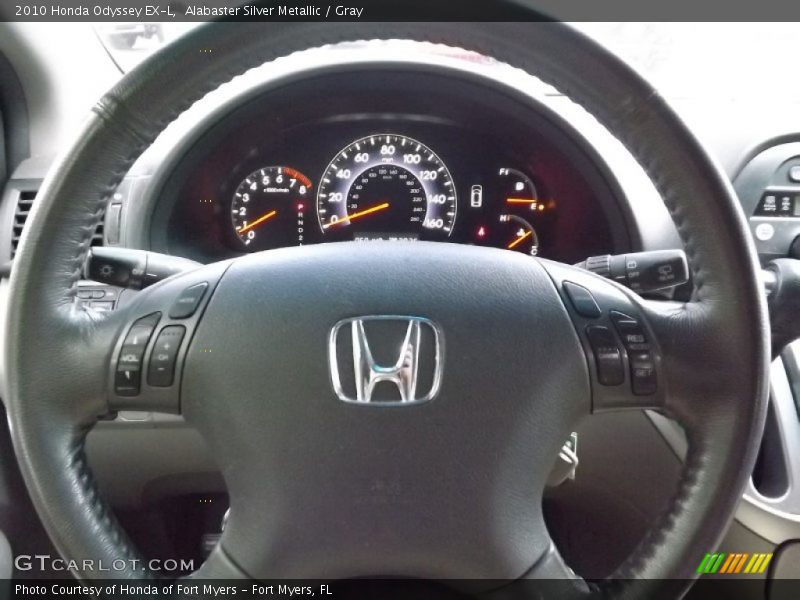 Alabaster Silver Metallic / Gray 2010 Honda Odyssey EX-L