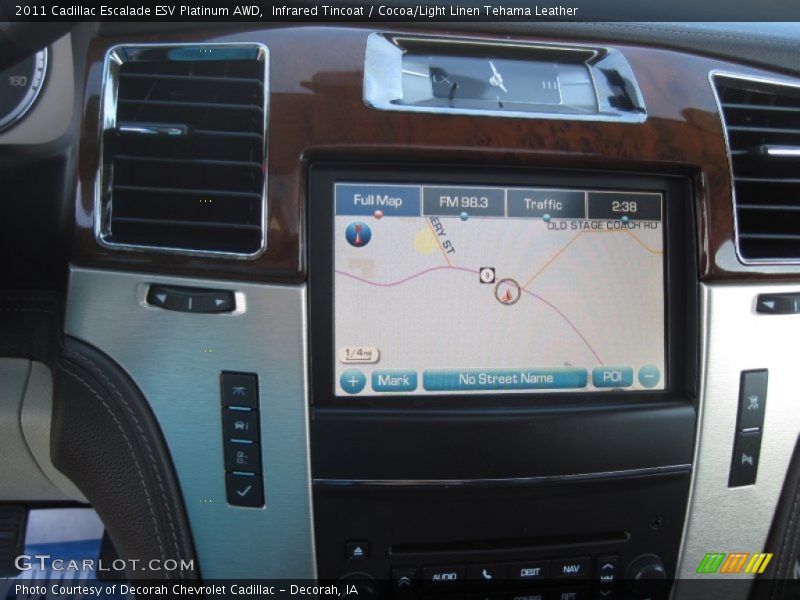 Infrared Tincoat / Cocoa/Light Linen Tehama Leather 2011 Cadillac Escalade ESV Platinum AWD