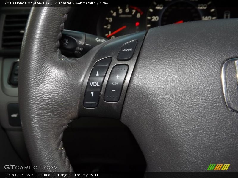 Alabaster Silver Metallic / Gray 2010 Honda Odyssey EX-L