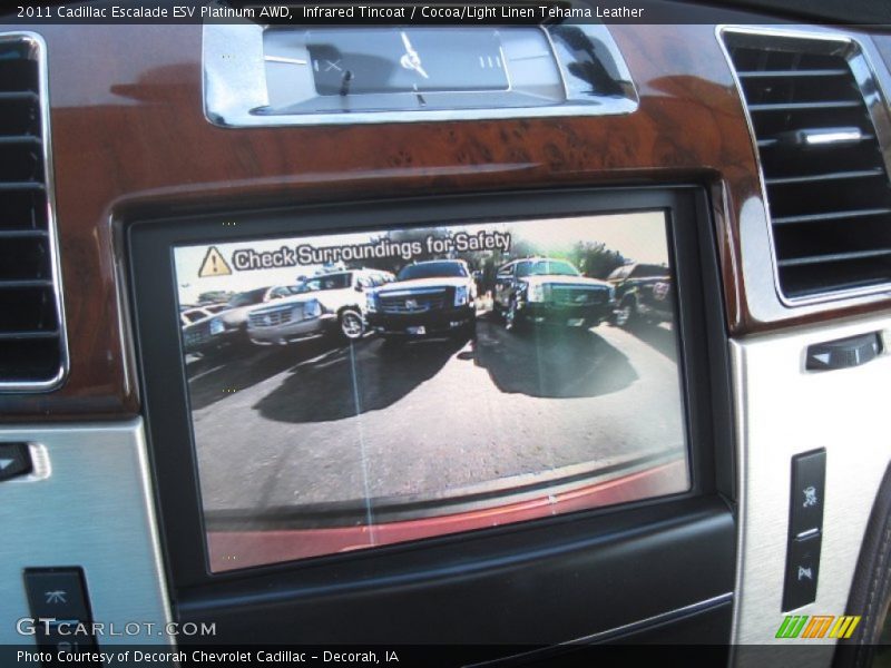 Infrared Tincoat / Cocoa/Light Linen Tehama Leather 2011 Cadillac Escalade ESV Platinum AWD