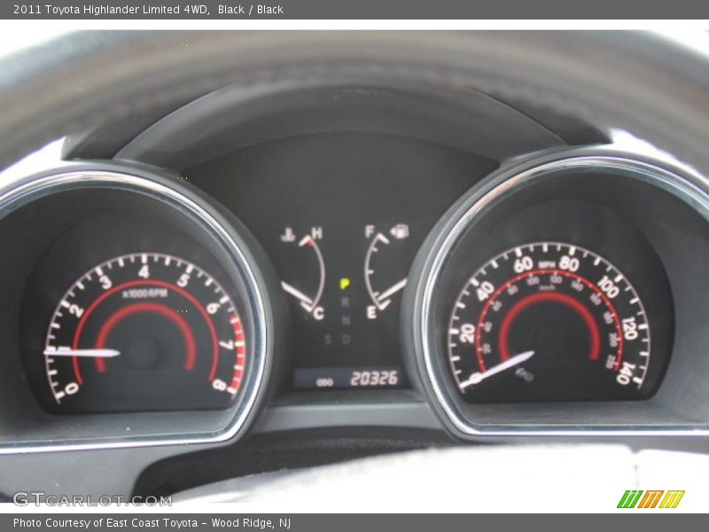 Black / Black 2011 Toyota Highlander Limited 4WD