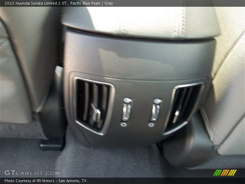 Pacific Blue Pearl / Gray 2013 Hyundai Sonata Limited 2.0T