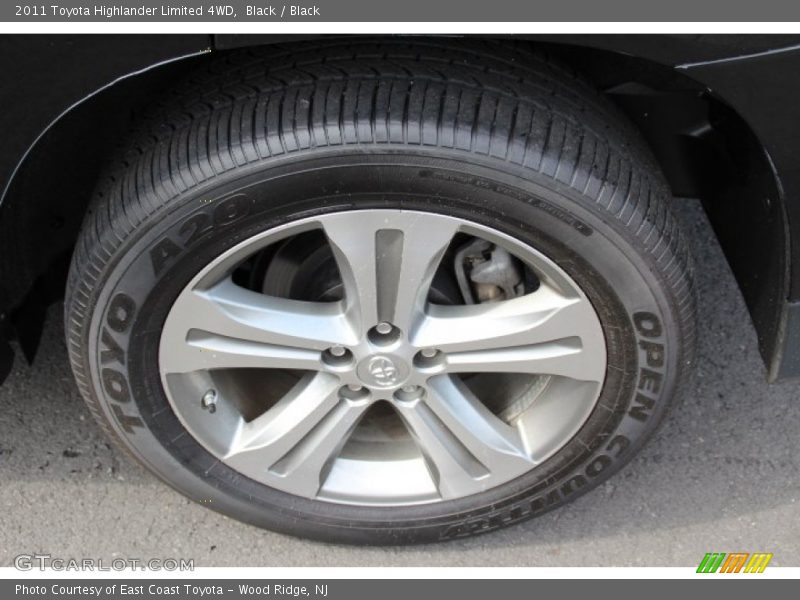 Black / Black 2011 Toyota Highlander Limited 4WD