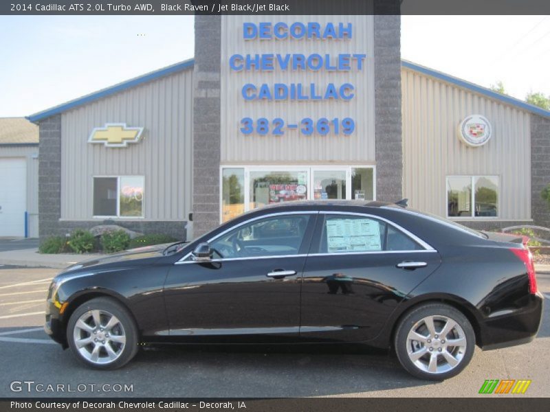 Black Raven / Jet Black/Jet Black 2014 Cadillac ATS 2.0L Turbo AWD