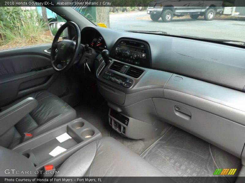 Alabaster Silver Metallic / Gray 2010 Honda Odyssey EX-L