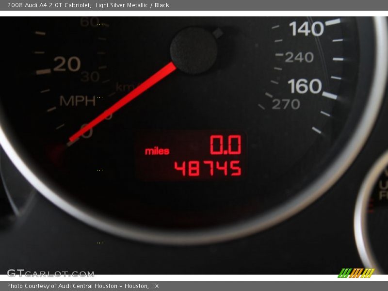 Light Silver Metallic / Black 2008 Audi A4 2.0T Cabriolet
