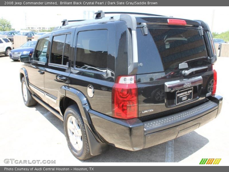 Brilliant Black Crystal Pearl / Dark Slate Gray/Saddle Brown 2008 Jeep Commander Limited