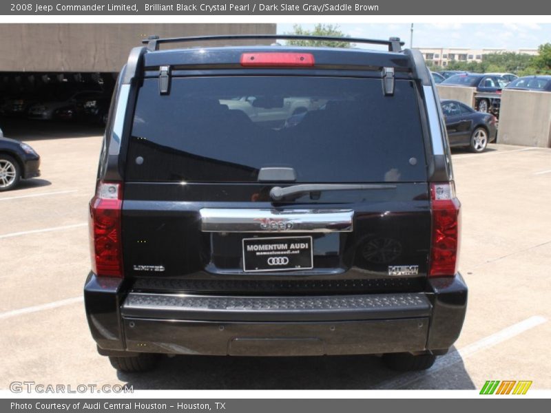 Brilliant Black Crystal Pearl / Dark Slate Gray/Saddle Brown 2008 Jeep Commander Limited
