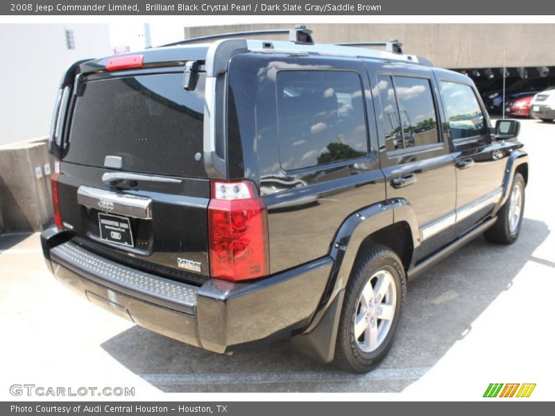 Brilliant Black Crystal Pearl / Dark Slate Gray/Saddle Brown 2008 Jeep Commander Limited